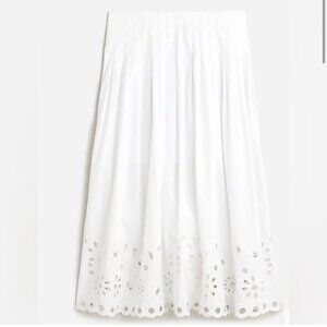J.Crew Eyelet Hem Midi Skirt, 10